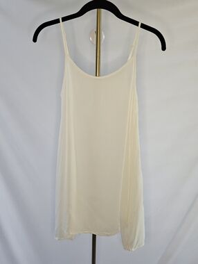 SNIDEL Ivory Rayon Cami Slip Dress - Minimalist Layering Essential